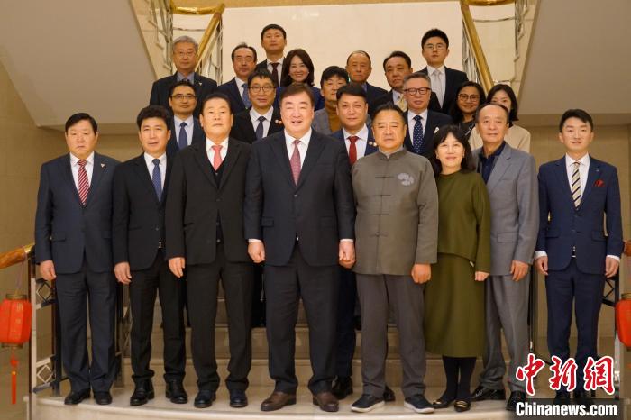 中国驻韩国大使馆举办旅韩侨界新春座谈会。　刘旭 摄