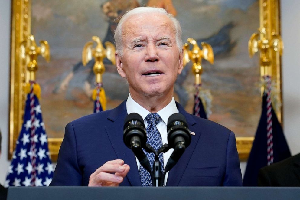 PHOTO: FILE - President Joe Biden speaks from the Roosevelt Room at the White House in Washington, Jan. 25, 2023.